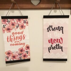 Motivational Wall Hangings (Set of 2)